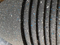 8mm(5/16th inch) Rubber Gym Flooring rolls mats (Black with confetti finish)